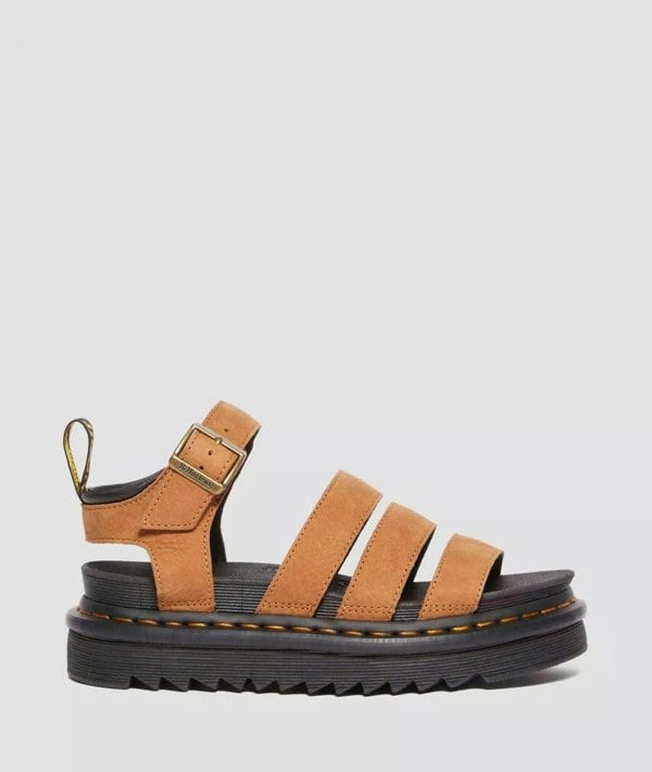 Dr. Martens Blaire Tumbled Nubuck Women's Desert Brown Sandals