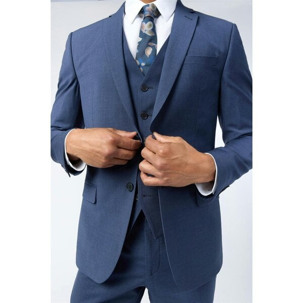 Ted Baker Slim Fit Performance Blue Panama Jacket