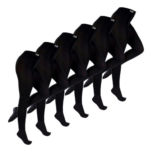 THMO 6 Pack Ladies Brushed Thermal Tights 0.5 TOG Warm Winter Seamless