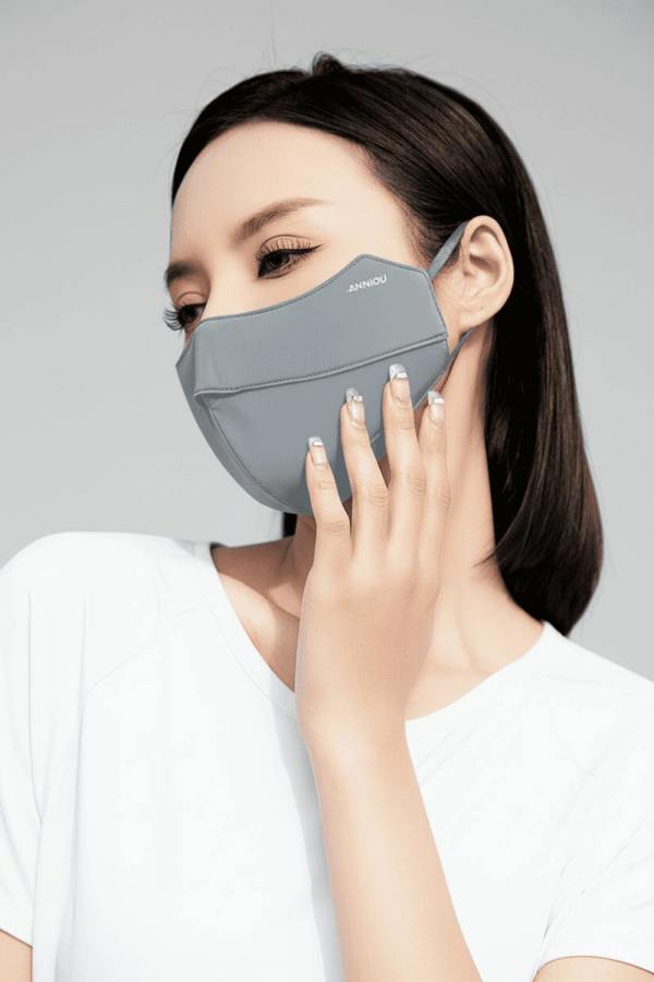 Anniou UV Silk Face Mask - Gray