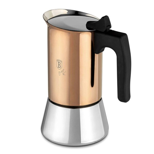 Berlinger Haus Espresso Coffee Moka Pot BH-8549 Rose Gold