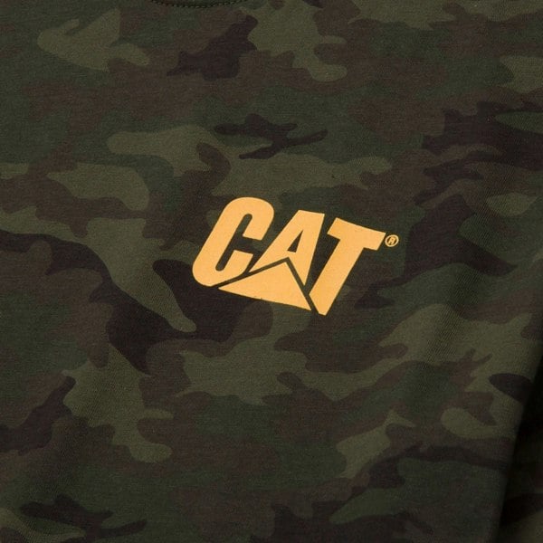 Caterpillar W05324 Trademark Cotton Men's Green T-Shirt