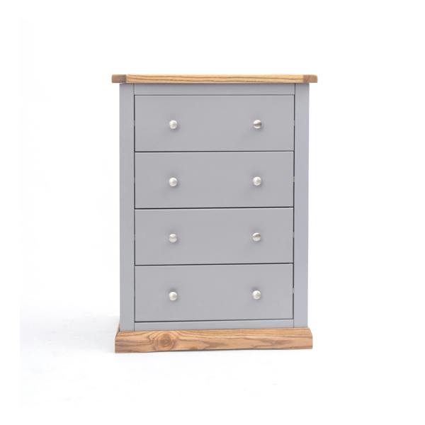 Biccari 4 Drawer Chest of Drawers Chrome Knob