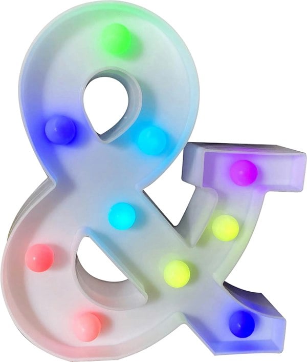 St Helens Battery Operated RGB Letter   With Remote Control Letter &