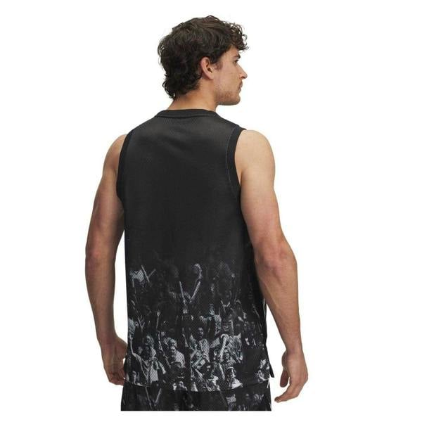 Under Armour Mens Curry Tank Top - Black/White - 