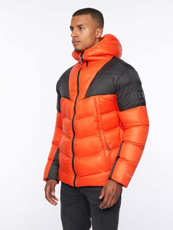 Duck and Cover Raymax Padded Jacket Orange