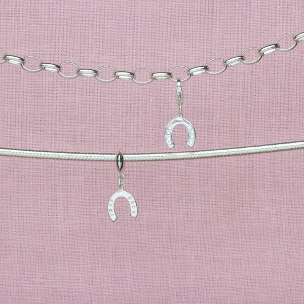 Sterling Silver Lucky Horseshoe Charm - MYLEE London