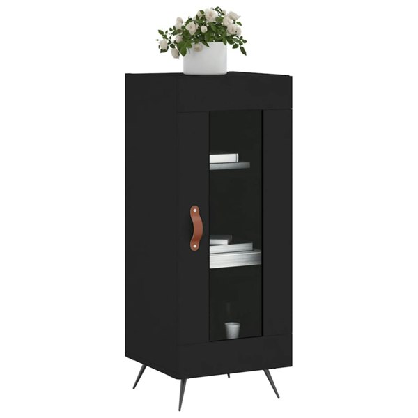 Berkfield Sideboard Black 34.5x34x90 cm Engineered Wood