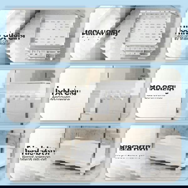 Toque Under Sink Organiser Two Slide-Out Drawers Kitchen Storage 2pcs White