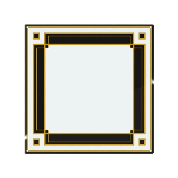 Benjamin Tate Design Art Deco Black & Gold Splash Back