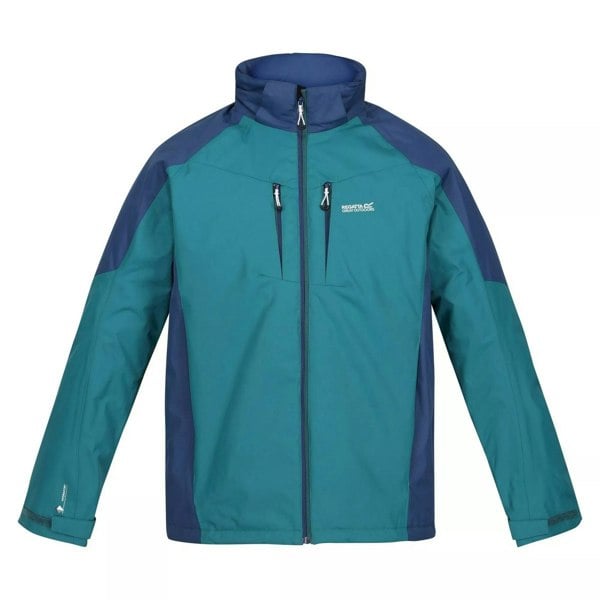 Regatta Mens Calderdale Waterproof Jacket - Pacific Green/Admiral Blue