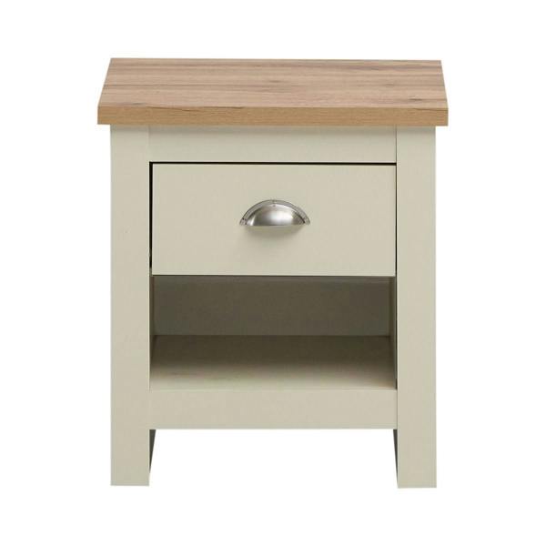 Timber Art Design Lisbon 1 Drawer Bedside Cabinet Bedroom Furniture Nightstand Table