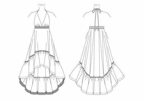 Vogue Sewing Pattern 1881, Dresses for Women, Y (XS-S-M) - Intermediate