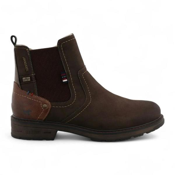 Men's Mokka Brown Water-Resistant Chelsea Ankle Boots-TruClothing