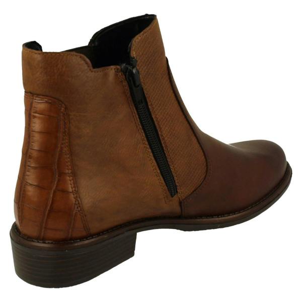 Remonte Ladies Remonte Low Heel Elasticated Casual Chelsea Boots D0F70
