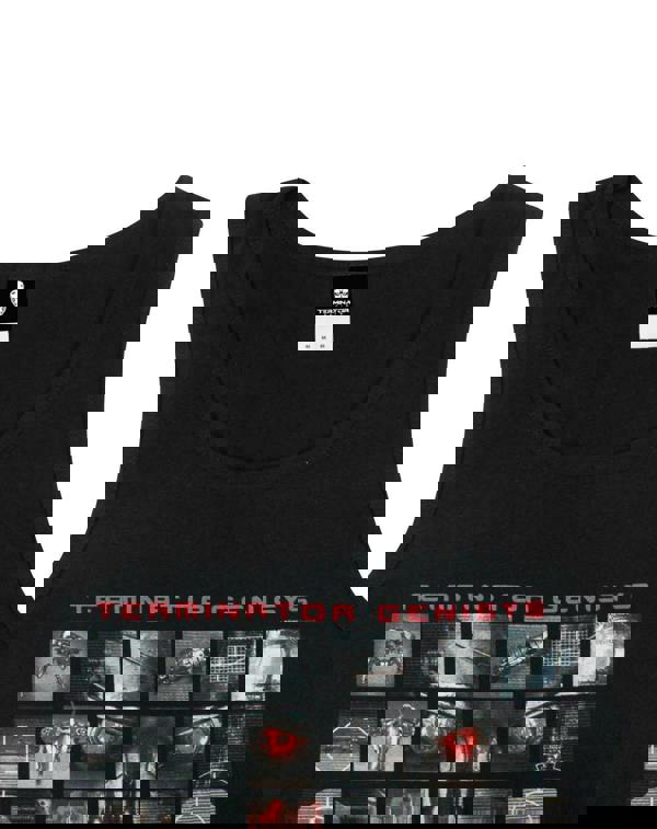 Vanilla Underground Terminator Mens Black Movie Graphic Vest