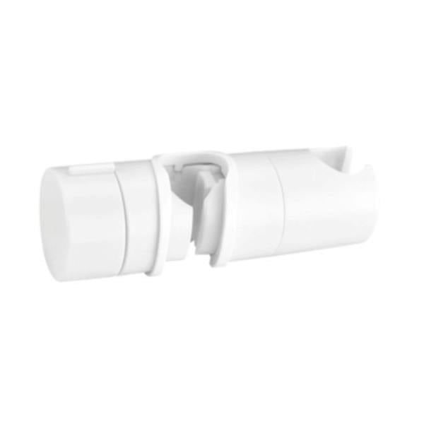 Blue Canyon Slider Shower Head Holder Riser Rail Bracket - Adjustable 19-25mm White