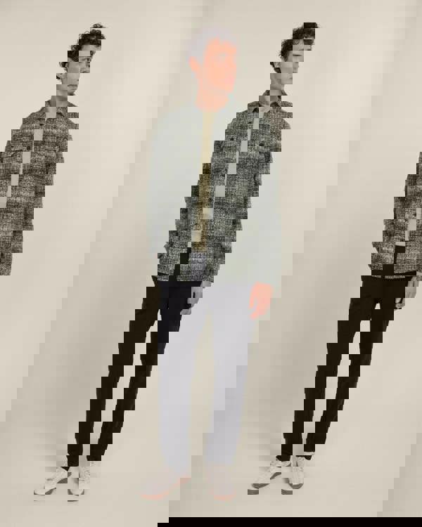 Larsson & Co Dragor - Shadow Check Jersey Casual Overshirt