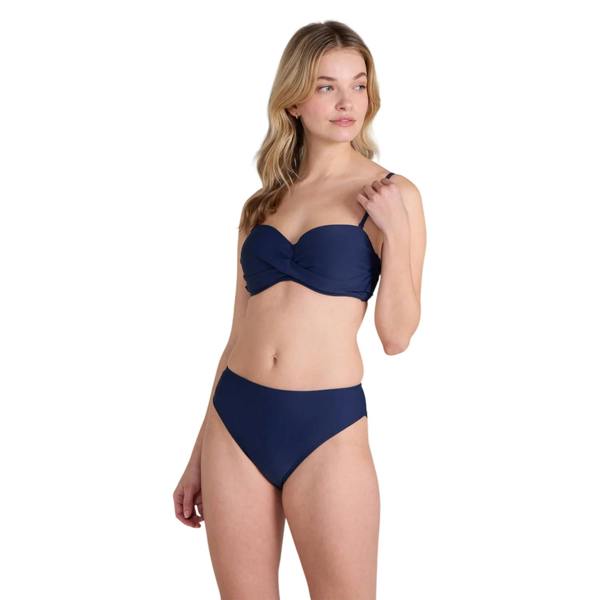 Animal Womens/Ladies Docks Plain Bandeau Bikini Top - Dark Blue - 