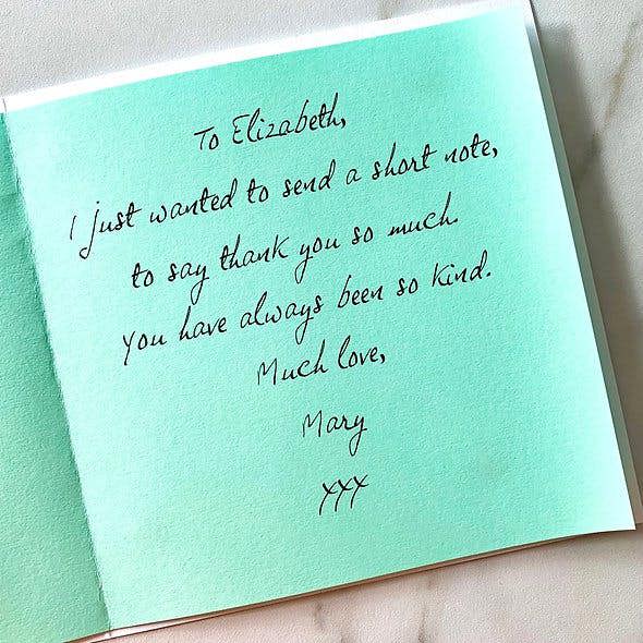 Personalised Comic Thank You Card - alternative angle