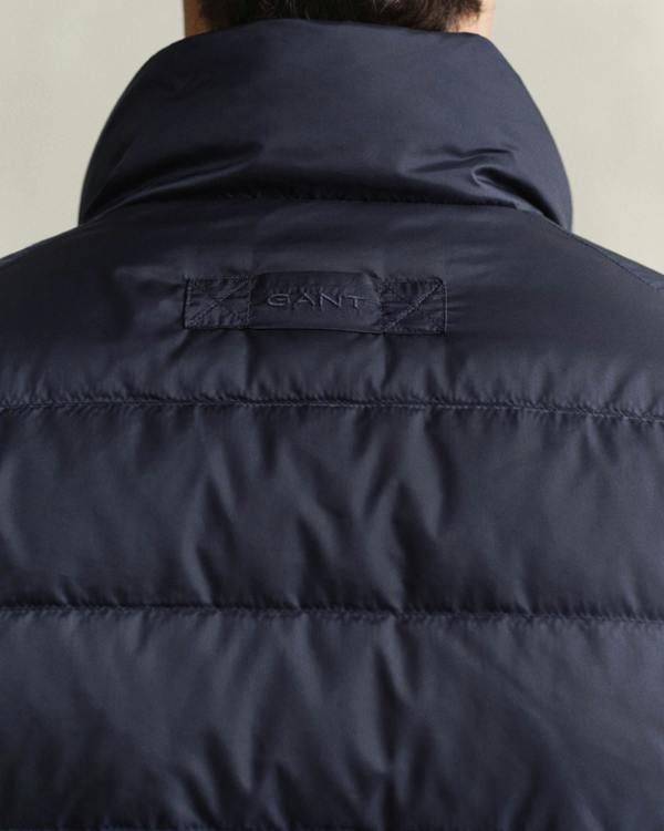 GANT Mens Light Down Jacket - 433 Evening Blue | CHO | Designer Mens Light Down Jackets
