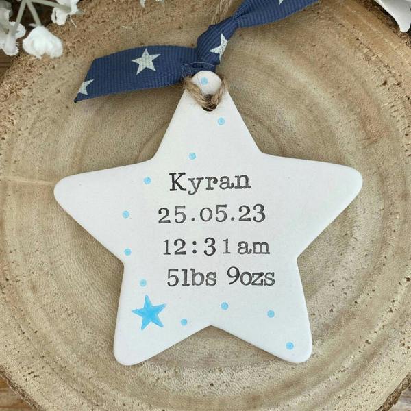 Personalised New Baby Star - lifestyle shot