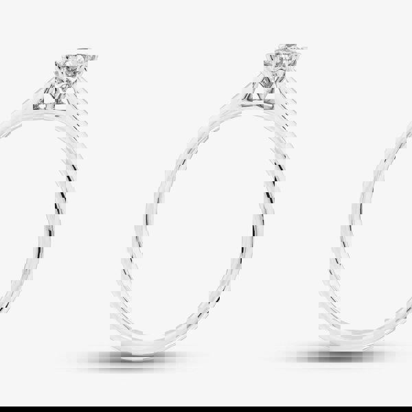 1888 Collection 9ct White Gold 0.20ct Brilliant Cut Diamond Solitaire Ring RPP11-9W-0.20-H-SI2