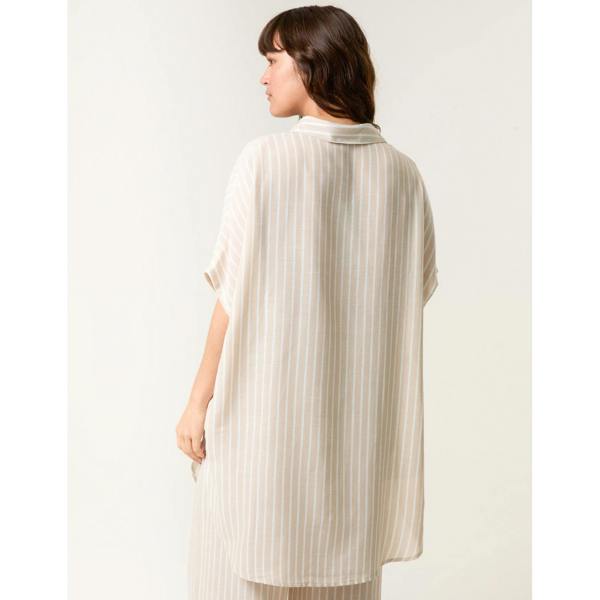 Blue Vanilla Oversized Pinstripe Shirt