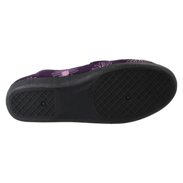 Rosebank Ladies Rosebank Flower Detailed Wide Full Slippers Judith