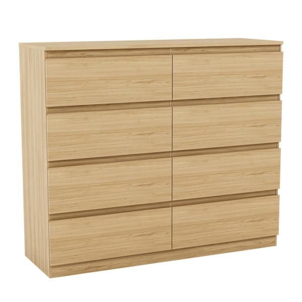 Vida Designs Denver 8 Drawer Chest, Black