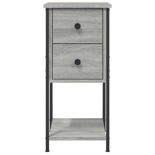 Berkfield Bedside Cabinets 2 pcs Grey Sonoma 32x42x70 cm Engineered Wood