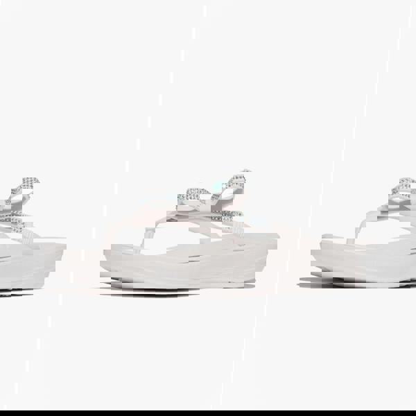 FitFlop FitFlop IQUSHION GLITZ Womens Toe-Post Sandals Urban White