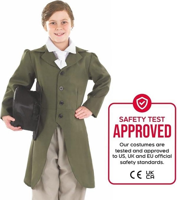 Amscan Child Regency Boy Costume 8-10 Years with Top Hat