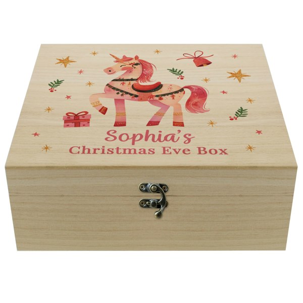 Personalised Memento Company Personalised Unicorn Christmas Eve Box