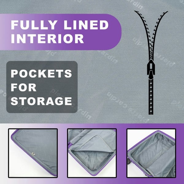 Pierre Cardin Soleil Hard Shell Suitcase Wheeled Luggage