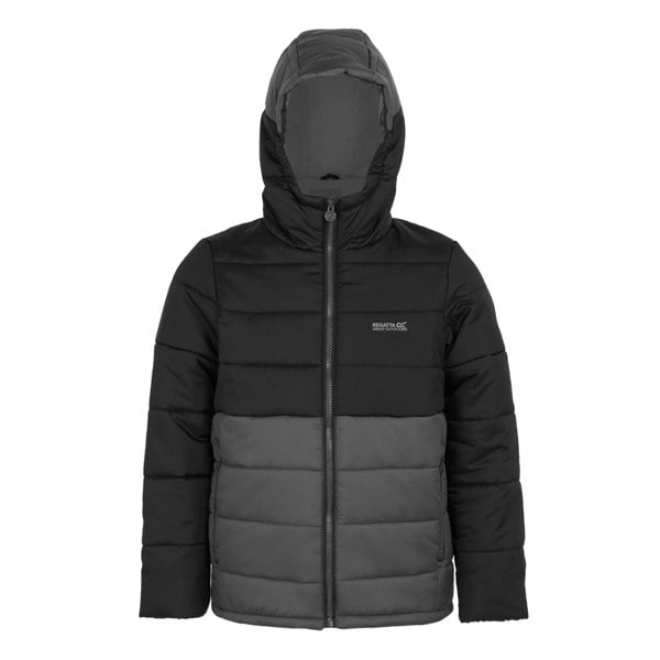 Regatta Boy's Lofthouse VIII Insulated Jacket - Black/Seal Grey