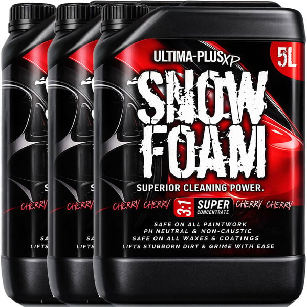 Ultima Plus XP Ultima-Plus XP Snow Foam Car Shampoo pH Neutral Wash - Super Thick Foam Pre-Wash - Cherry Fragrance 15L