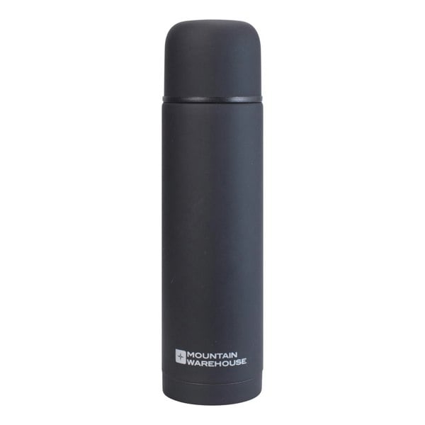Mountain Warehouse Rubberised 500ml Flask - Black