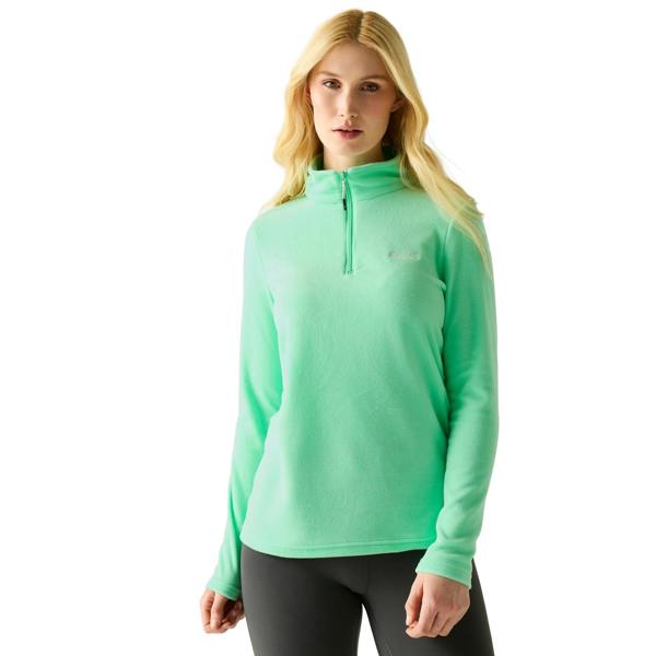 Regatta Womens/Ladies Sweetheart Quarter Zip Fleece Top - Ice Green - 