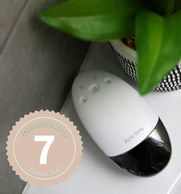 Radiance Pod Deluxe 7-in-1 Skin Lifting & Tightening Tool with Face-Up Gliding Gel Pure Tone Aesthetics