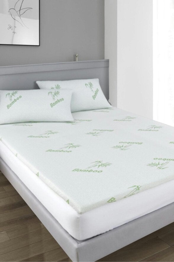 Ezysleep Super Soft Bamboo Memory Foam Mattress Topper 1 Inch
