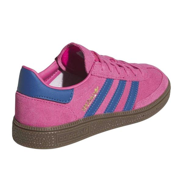 Adidas Childrens/Kids Handball Spezial 3 Stripes Suede Shoes - Shock Pink/Blue - 