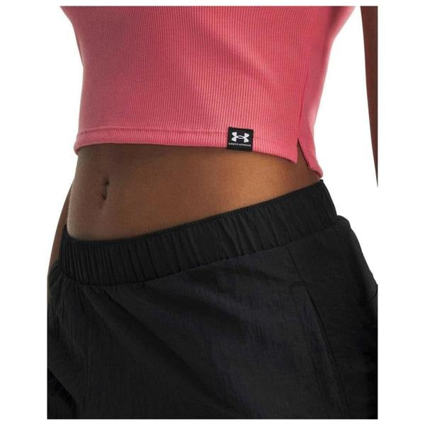 Under Armour Womens/Ladies Ribbed Crop Top - Pink/White - 