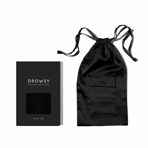 Drowsy Sleep Co Black Jade Silk Carry Pouch