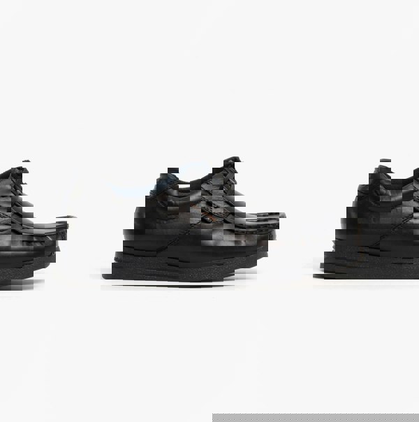 Base London EVENT Mens Leather Moccasin Shoes Black