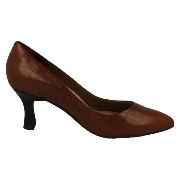 Clarks Womens Clarks Wide Fitting Heeled Court Shoe Kataleyna Rose