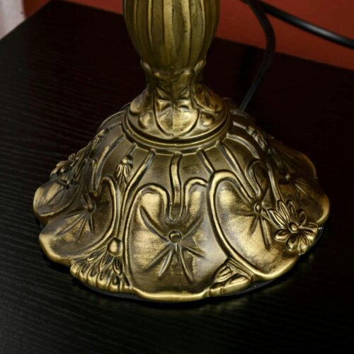 Wyld Haus Capitti Glass And Metal Multicoloured Stained Glass Table Lamp With Zinc Alloy Base