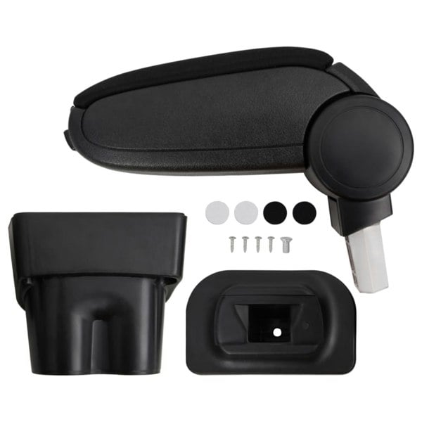 Berkfield Car Armrest Black 17x32x(35.5-52) cm ABS