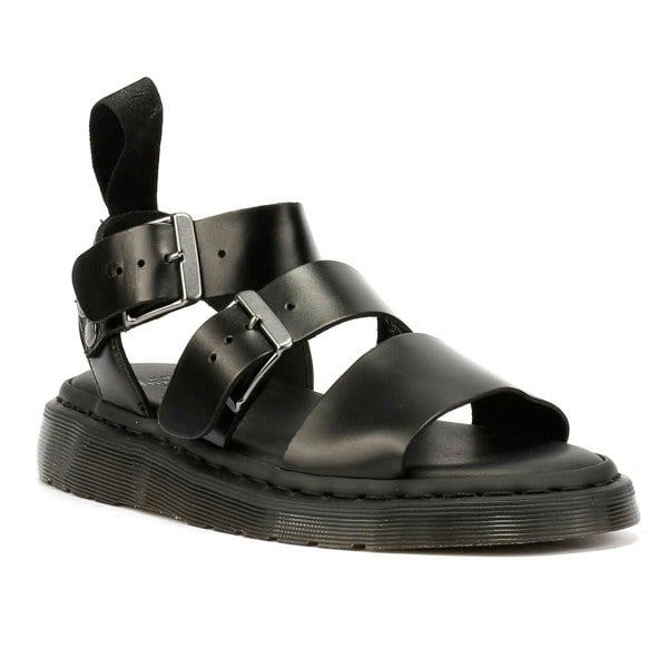 Dr. Martens Gryphon Brando Leather Women's Black Sandals