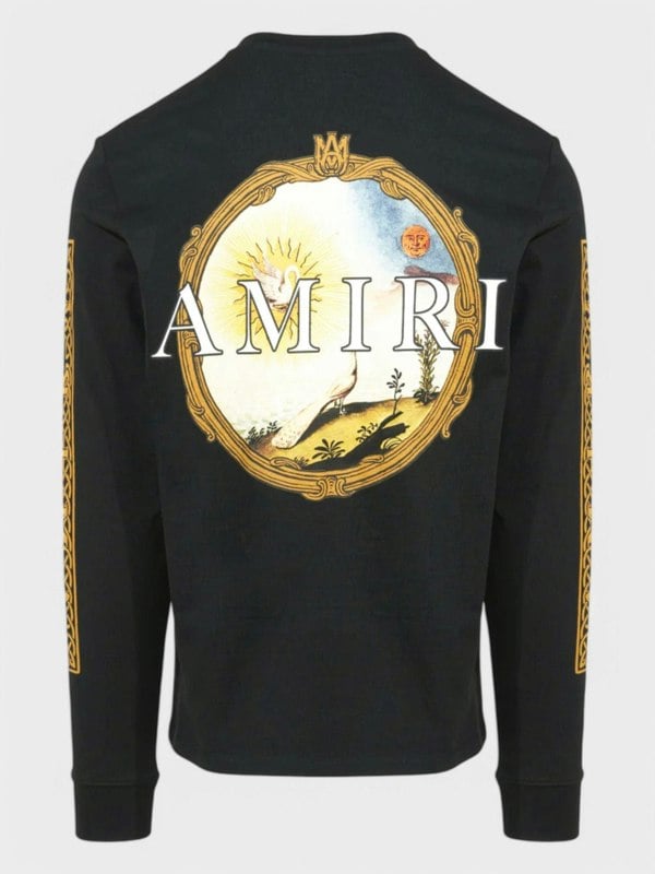 Amiri Landscape Frame Ls Tee Black - Supplied FashionAmiri